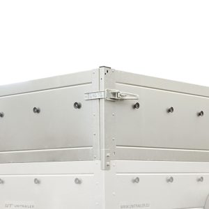 REMORQUE NEUVE 200X125 AVEC BÂCHE PLATE, REHAUSSES DE RIDELLES ET ROUE JOCKEY - GARDEN TRAILER 201 KIPP