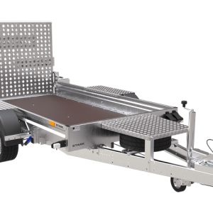 REMORQUE DE CHANTIER POUR LE TRANSPORT D'UNE MINI PELLE - UNITRAILER STARK 3 260