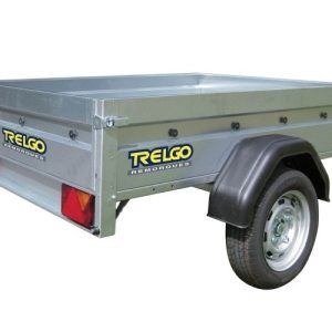 Remorque Trigano NLC 2012, flèche rabattable + roue de jockey 500kg, essieu 600 kg