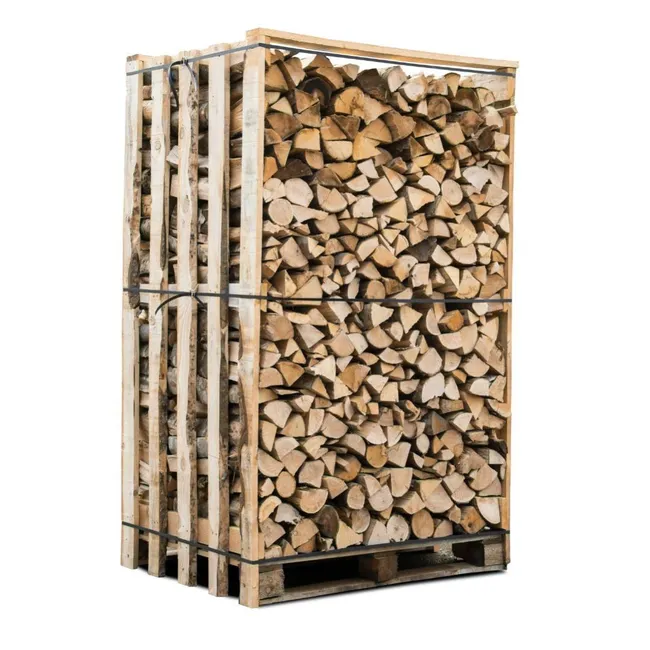 Box 3 stères 30cm bois de chauffage sec - palette de bois coupé fendu de 2,1m3