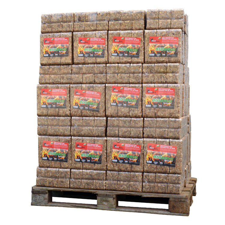 Palette de briquettes de bois BioBriq MegaRuf (972Kg)D