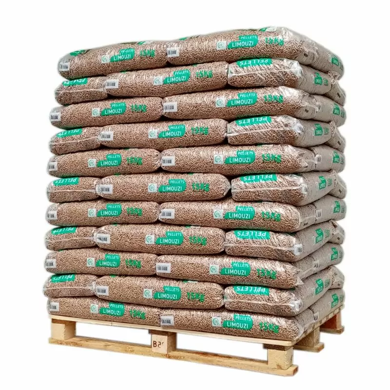 PELLET LIMOUZI - PALETTE DE 66 SACS DE 15 KG